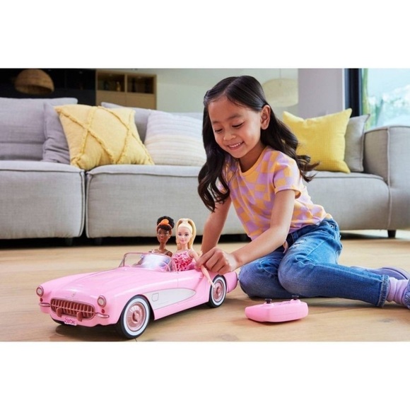 Hot Wheels RC Barbie Corvette Remote Control Car from Barbie: The Movie - Picture 16 of 16